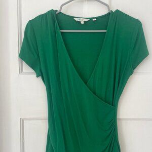 Green Boden Wrap Jersey Shirt, Size 8